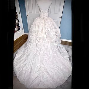 Silk ball gown wedding dress!